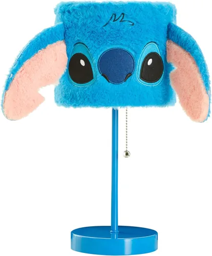 Vista 5 de Idea Nuova - Lámpara de mesa con pantalla de felpa Anna y Elsa de Disney Frozen 2, azul