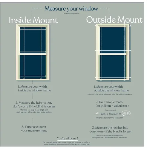 Vista 5 de MOOD Persianas de madera sintética, persianas de 68 pulgadas para ventanas, tratamiento de ventana opacas inalámbrico de 2 pulgadas, blanco cómodo