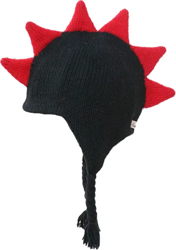 Vista 3 de Born to Love Sombrero Mohawk para niño con espigas de calavera