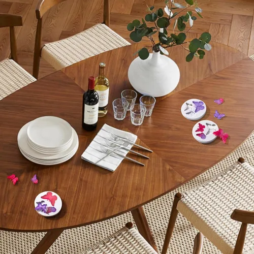 Vista 6 de 3 moldes de silicona de mariposa de grado alimenticio, mini molde de chocolate reutilizable, mini moldes de fondant para decoración de pasteles