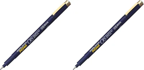 Vista 8 de Sakura Pigment Ink Pen, Pigma Micron 08, negro (ESDK08#49)