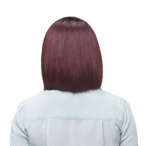 Vista 3 de Vivica A Fox Usha - Peluca de fibra sintética resistente al calor natural con encaje frontal, 1, 9.3 onzas