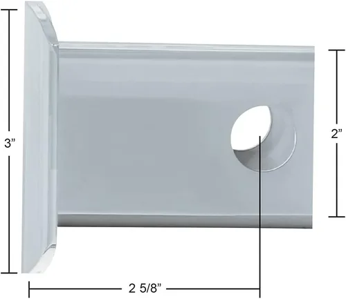 Vista 2 de United Pacific Cubierta de enganche de plástico cromado para receptores de enganche de remolque de 2 "x 2", plata, 77007