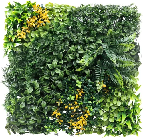 Vista 20 de ECOOPTS Paneles de boj artificiales para valla de privacidad de hiedra sintética, 40 x 40 pulgadas, plantas de seto topiario para decoración