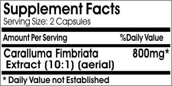 Vista 2 de Caralluma Fimbriata Extracto 800mg ~ 180 Cápsulas - Sin Aditivos ~ Naturetition Supplements