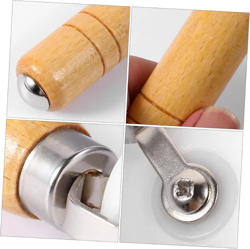 Vista 9 de DOITOOL Rueda de presión Herramientas de madera Coche de madera Decoración del hogar Revestimientos de pared Rodillo de acolchado Herramientas Papel