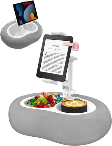 Vista 8 de Soporte de almohada para tableta, compatible con Kindle de 5"-12.9", iPad, teléfono/tableta, Google, Samsung, soporte giratorio de 360°