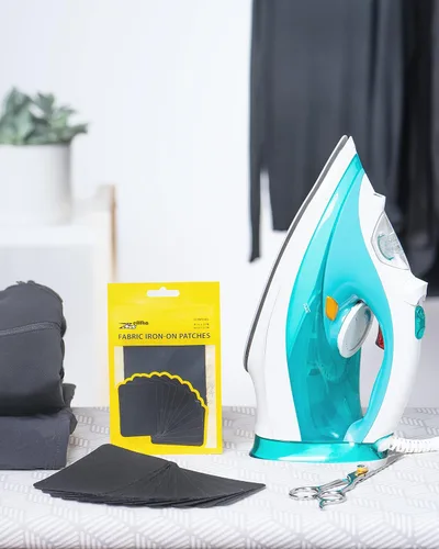 Vista 7 de ZEFFFKA Parches termoadhesivos de tela de alta calidad en el interior y el exterior, pegamento más fuerte, 100% algodón, kit de decoración