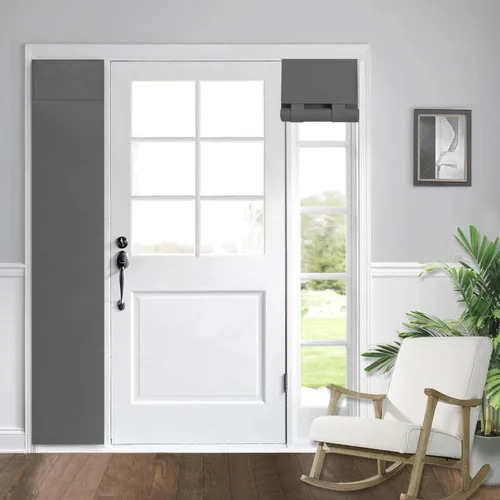 WdFour Cortinas de puerta lateral para ventana de puerta, oscurecimiento de la habitación, cubierta de ventana de puerta de color sólido para puerta