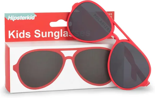 Vista 2 de Hipsterkid Polarized Baby Sunglasses with Strap for InfantToddler Flexible Frame, 100% UV Protection - Aviator, Ages 0-2
