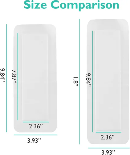Vista 7 de Vendajes adhesivos transpirables para vendaje de isla, parches de gasa con bordes para reemplazo de rodilla, 4 x 12 pulgadas, con almohadilla