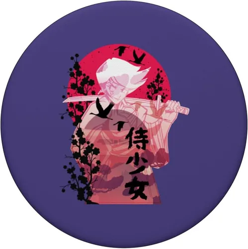 Vista 3 de Anime Girl. Mercancía de anime. Estilo japonés Otaku PopSockets de anime japonés intercambiables PopGrip
