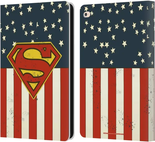 Vista 49 de Head Case Designs Funda de piel con licencia oficial de Superman DC Comics con logo negro y rojo compatible con Apple iPad Air 2 (2014)