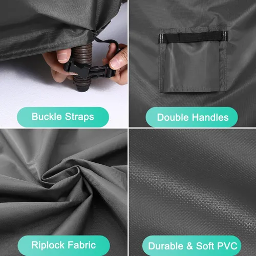 Vista 3 de ABCCANOPY Cubierta de parrilla para horno de barbacoa de gas, cubierta para horno al aire libre, impermeable y resistente al polvo, resistente a