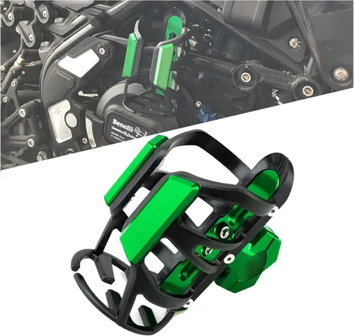 Vista 6 de Para Bajaj Dominar 400 Motocicleta CNC Bebida Botella de Agua Bebida Soporte Soporte para Bebidas (Color Naranja)