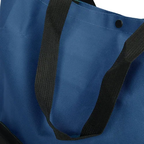 Vista 8 de Carrito de compras plegable con ruedas, reutilizable, Oxford, bolsa portátil de gran capacidad plegable para compras, viajes, campamento