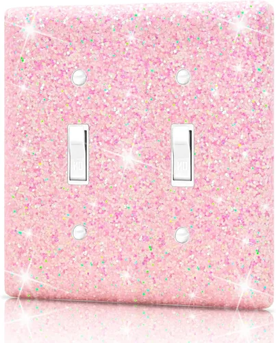 Vista 27 de Dengduoduo Placas de pared, cubierta decorativa para interruptor de luz, cubiertas decorativas de tomacorrientes, diamantes de imitación plateados