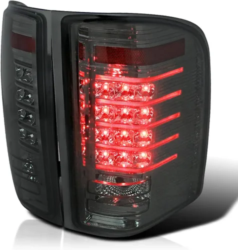 Vista 10 de Spec-D Tuning LT-SIV07JMLED-RS luces traseras LED transparentes, color negro