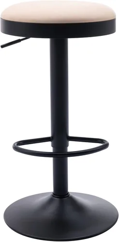 Vista 27 de Taburetes de bar sin espalda, juego de 2 taburetes de bar redondos ajustables para encimera de cocina, taburete giratorio de altura de barra, silla