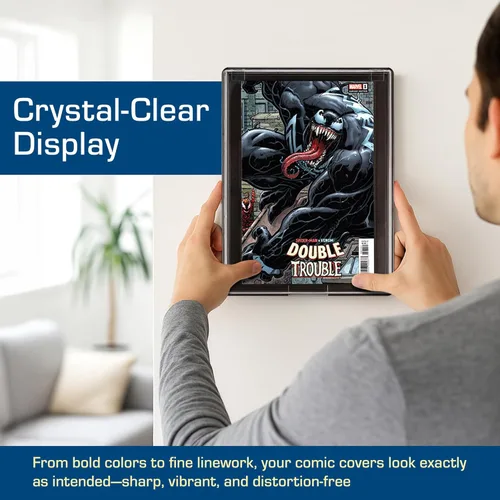 Vista 6 de BCW Marco de cómics con protección UV, edad moderna/actual, marco de exhibición de cómics, vitrina de cómics, portarretratos para cómics