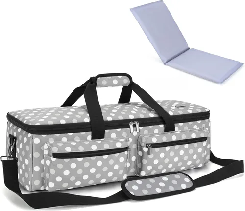 Bolsa de transporte LUXJA compatible con Cricut Explore Air y Maker, bolsa compatible con Cricut Explore Air, Silhouette Cameo 4 y suministros (solo