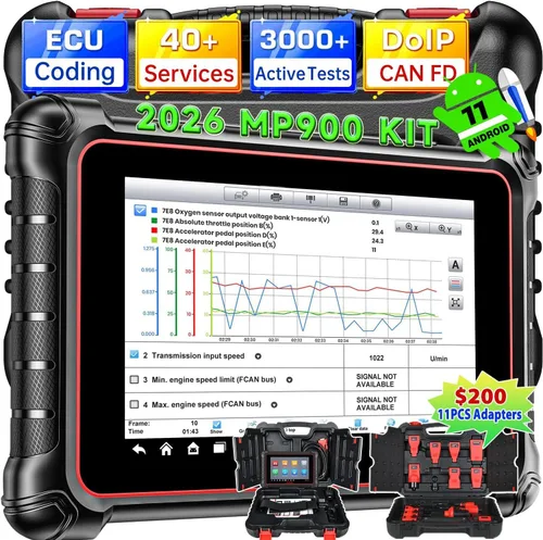 Autel MaxiCOM MK906BT Herramienta de análisis de diagnóstico [+ $50 Valor MV108], 2021 Escáner automotriz más nuevo, codificación ECU, diagnóstico