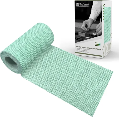 Vista 29 de KING MOUNTAIN Parche de lona para planchar, 3 x 60 pulgadas, parche de reparación de tela 100% algodón impermeable, utilizado para varios sofás Beige