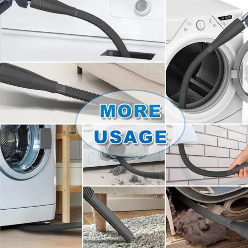 Vista 3 de Sealegend Kit de limpiador de ventilación de secadora de 2 piezas y cepillo flexible de pelusa para secadora, accesorio para manguera de vacío