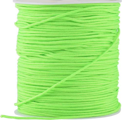 Vista 111 de KONMAY 1 rollo de cuerda de nailon para hacer pulseras de 150 yardas, trenzado de nailon Shamballa Macramé/cordón de cuentas de 0.4mm, cordón