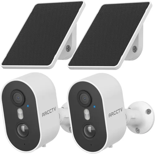 Vista 9 de Cámara de seguridad ARCCTV inalámbrica para exteriores, cámara WiFi de 4MP con batería recargable y panel solar, detección de movimiento, visión