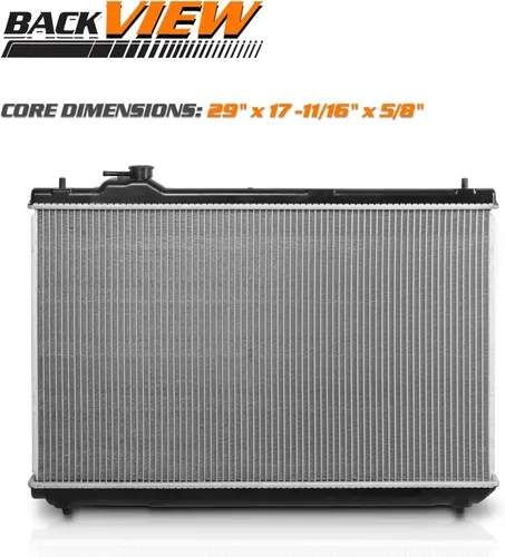 Vista 3 de M-AUTO Radiador de aluminio estilo OE compatible con Toyota Highlander 2001 2002 2003 3.0L V6 sin paquete de remolque transmisión automática DPI 2452