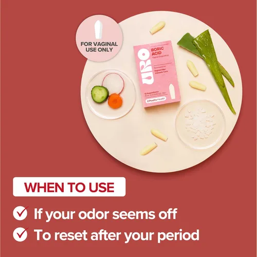 Vista 6 de O Positiv Paquete de supositorio vaginal de probióticos vaginales URO y ácido bórico URO