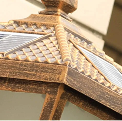 Vista 4 de Luces de pared para dormitorio, apliques de pared, luz solar LED europea al aire libre, impermeable, IP45, terraza, patio, jardín, villa, exterior