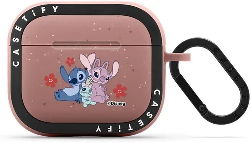 Vista 25 de CASETiFY AirPods Pro (1ª/2ª Gen) Estuche Bounce con Anillo [Colaboración Frozen] - Copo de Nieve de Anna - Taupe Mate Copo de nieve de Anna