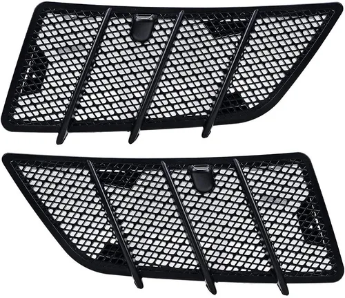 Vista 6 de corp - Cubierta de rejilla de ventilación de aire para capó izquierdo y derecho, compatible con Mercedes W164 ML GL Clase 2008-2011