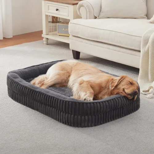 Vista 14 de Cama ortopédica para perros para cachorros, razas de perros extra pequeñas, cama ovalada para gatos, sofá cama de espuma para huevos de alta