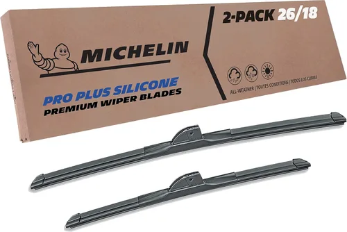Vista 20 de Michelin 40-2221SPBA Pro Plus Silicone Paquete Doble de Limpiaparabrisas de 22 y 21 pulgadas Compatible con Modelos Selectos de Jeep, Toyota, Dodge