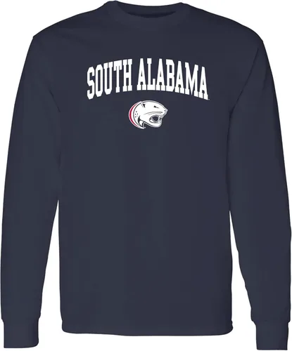 Vista 90 de NCAA oficial de College – University Team Color Arco Logo Manga Larga