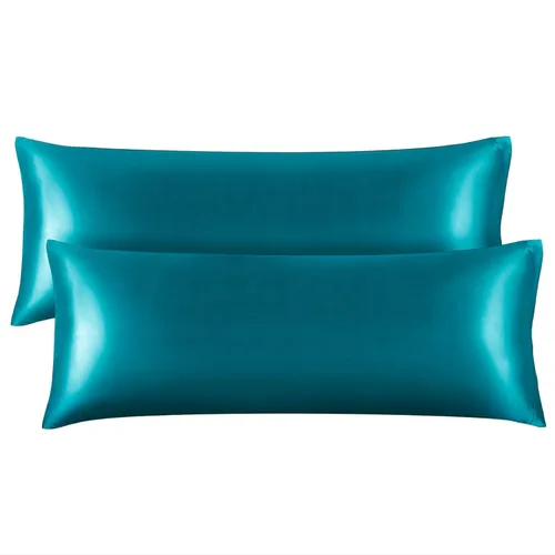 Vista 114 de BEDELITE Funda de almohada de satén para cabello y piel, súper suave similar a las fundas de almohada de seda, paquete de 4 con cierre de sobre