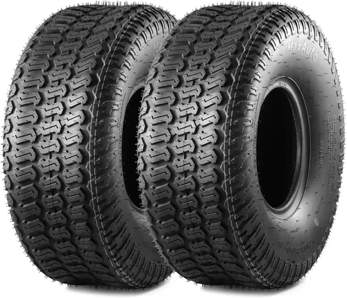 Vista 8 de MaxAuto 2 neumáticos para cortacésped de 16 x 6.50-8 para tractores de jardín, cortacéspedes, 4PR, sin cámara