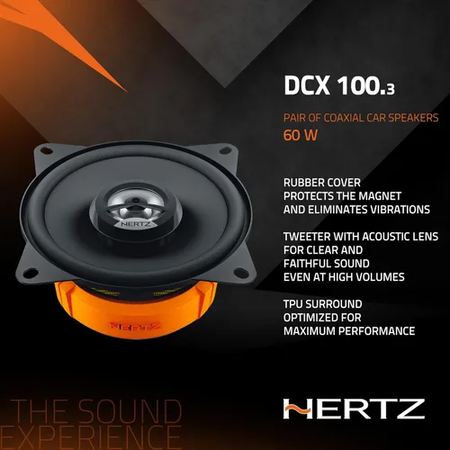 Vista 4 de HERTZ Dieci Series DCX-1003 Altavoces coaxiales bidireccionales de 4" - Par