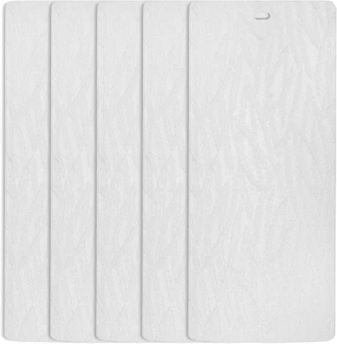 Vista 7 de DALIX Orleans - Láminas de textura vertical color marfil para ventana, 46.5, paquete de 5