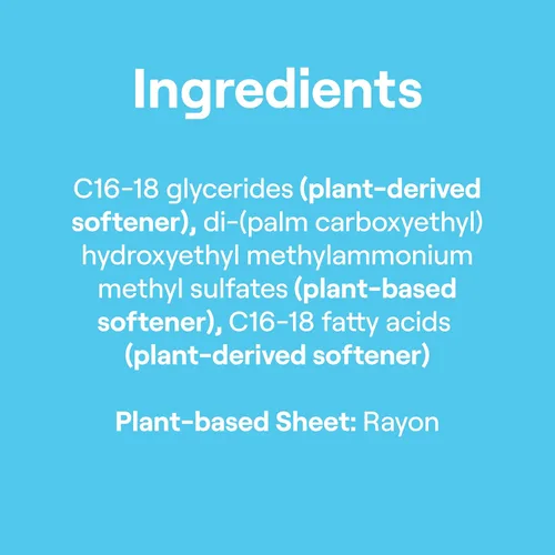 Vista 7 de Seventh Generation Hojas de secado sin suavizante de tela transparente y sin fragancia, 80 hojas (paquete de 4)