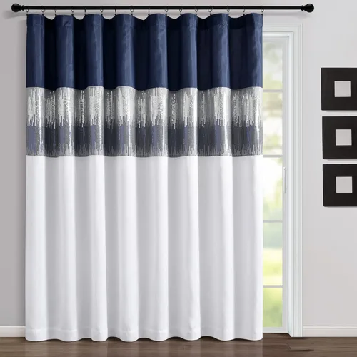 Vista 35 de Lush Decor Night Sky Panel de cortina 100 % opaco, para sala, dormitorio, comedor (cortina individual), 42 pulgadas de ancho x 84 pulgadas de largo