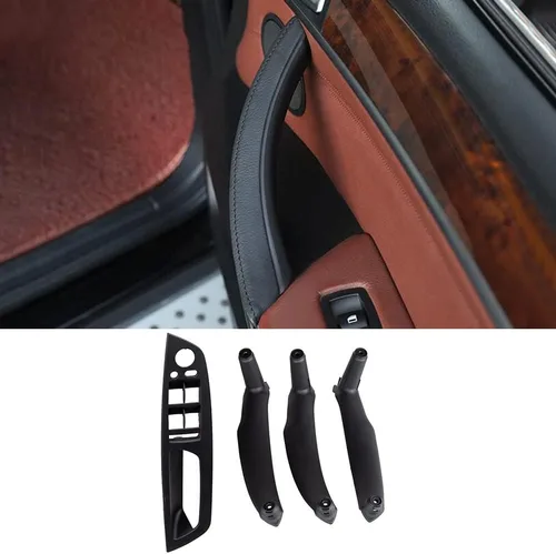 Vista 11 de Manija de puerta de automóvil para BMW X5 X6 E71 E70 2007-2013 manijas de puerta interior de repuesto para manija de puerta de automóvil (beige)