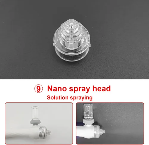 Vista 9 de Recambios de la máquina de la belleza del cuidado de la cara Dermabrasion Aqua Peel Water Scrub Tips Caps 6 Plastic 2 Diamond Microdermabrasion 1