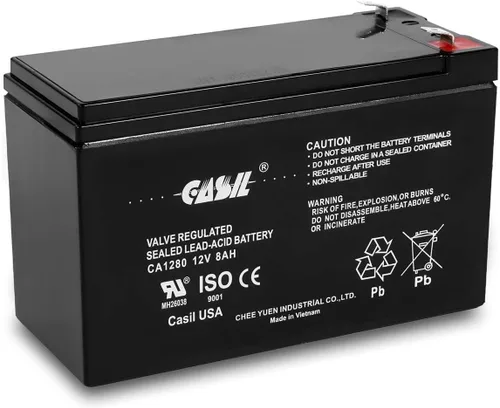Vista 11 de Casil 6V 1.3Ah GE 600-1054-95R Simon XT Batería recargable AGM de plomo y ácido sellado CA613