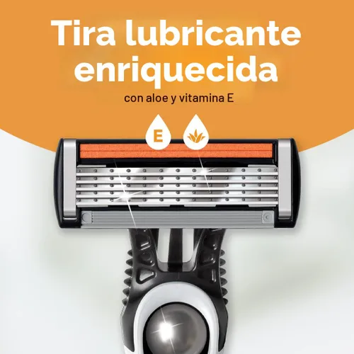 Vista 4 de BIC Flex 5 - Maquinilla de afeitar desechable para hombres, rasuradora de piel sensible para un afeitado suave, cómodo y cerrado, juego de 4 piezas