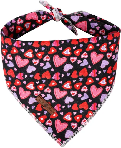 Vista 28 de Lionet Paws Bandana de Acción de Gracias para perro, lavable, de algodón, pañuelo triangular, pañuelo de pavo para perros pequeños, medianos
