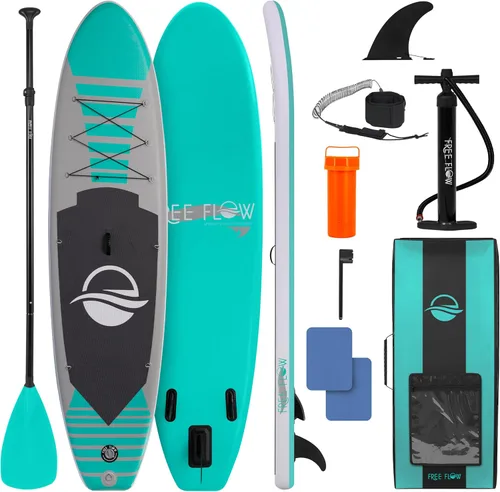 Vista 9 de SereneLife Inflatable Stand Up Paddle Board - Wide Stable Design, Non-Slip Deck for Adults & Youth with Premium Paddle Board Accessories: Carry Bag